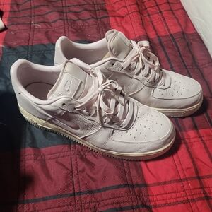 Nike Men's Light Pink Air Force 1 Sneakers Size 13